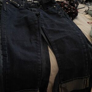 Calvin Klein Jeans Dark Blue Ankle & Cropped